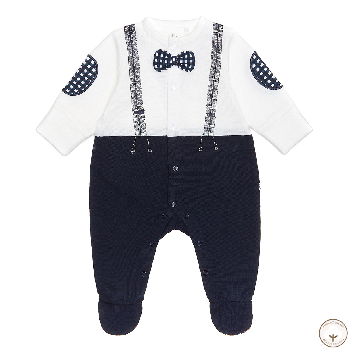 

Человечек BluKids Bio Cotton Signore, р.  5627171 ТМ: BluKids, Белый с синим, 5627171