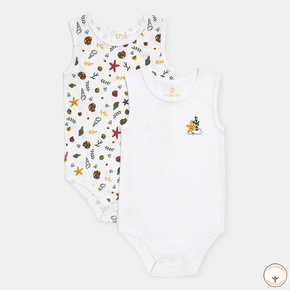 

Набор боди BluKids Bio Cotton Bright marine life, р.  5719322 ТМ: BluKids, Белый, 5719322