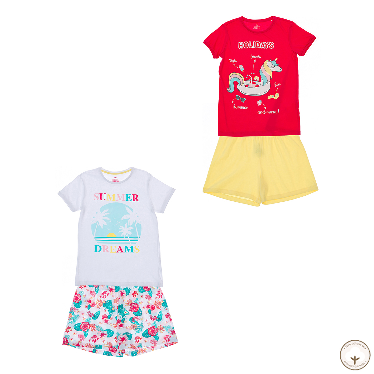 

Набор пижам BluKids Bio Cotton Summer Dreams 2 шт, р.  5707927 ТМ: BluKids, Красный, 5707927