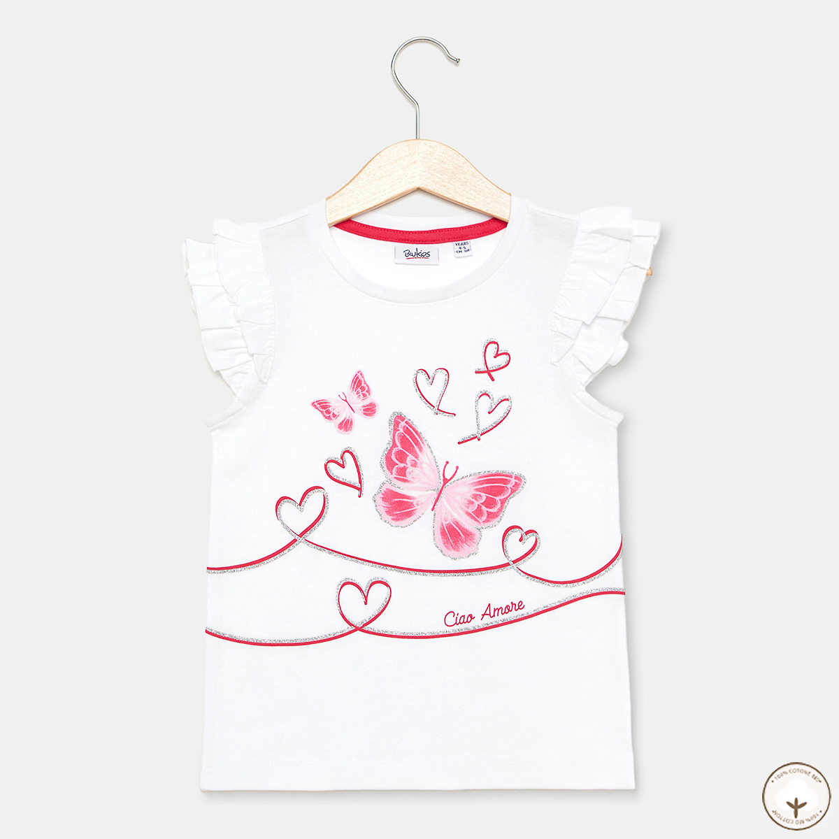 

Футболка BluKids Bio Cotton Ciao Amore White, р.  5712494 ТМ: BluKids, Белый, 5712494