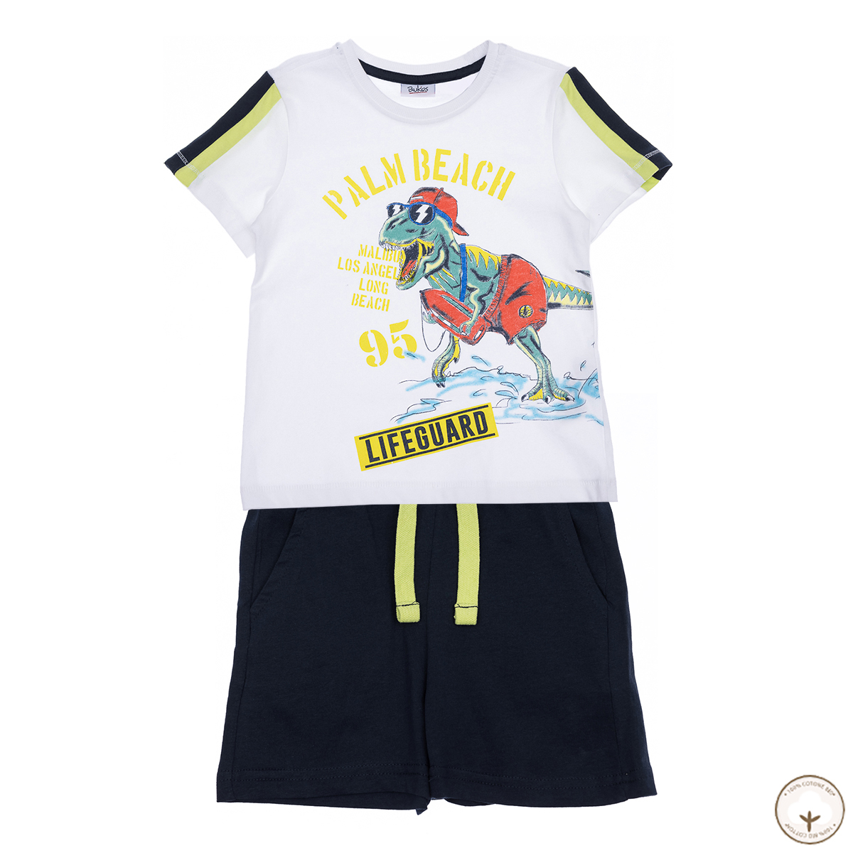 

Комплект BluKids Bio Cotton Palm Beach, р.  5695606 ТМ: BluKids, Черный с белым, 5695606