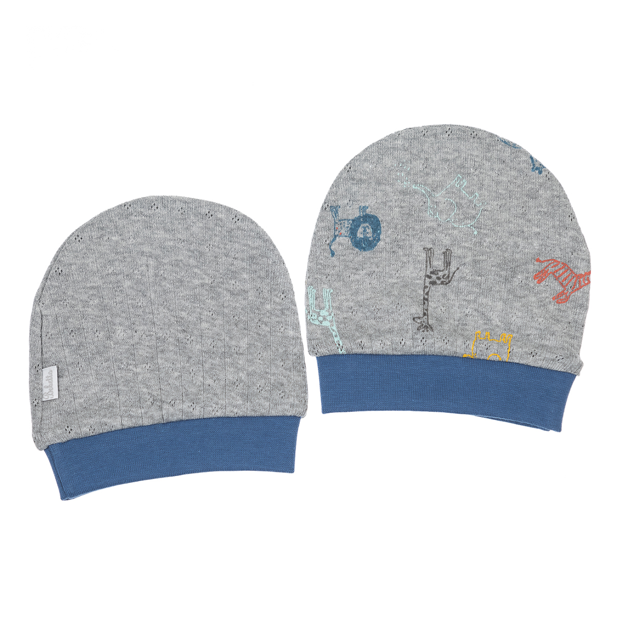 

Набор шапочек Bebetto Grey 2 шт, р.  T2346 ТМ: Bebetto, Серый, T2346