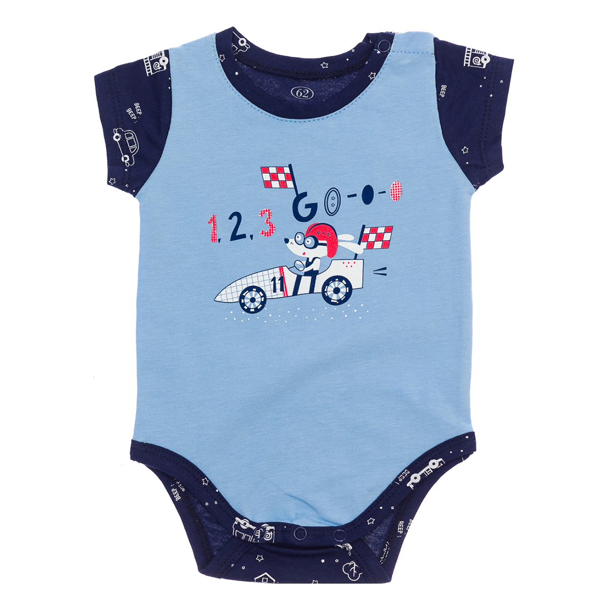 

Боди Фламинго Beep Blue, р.  478-417 ТМ: ФЛАМИНГО, Синий, 478-417