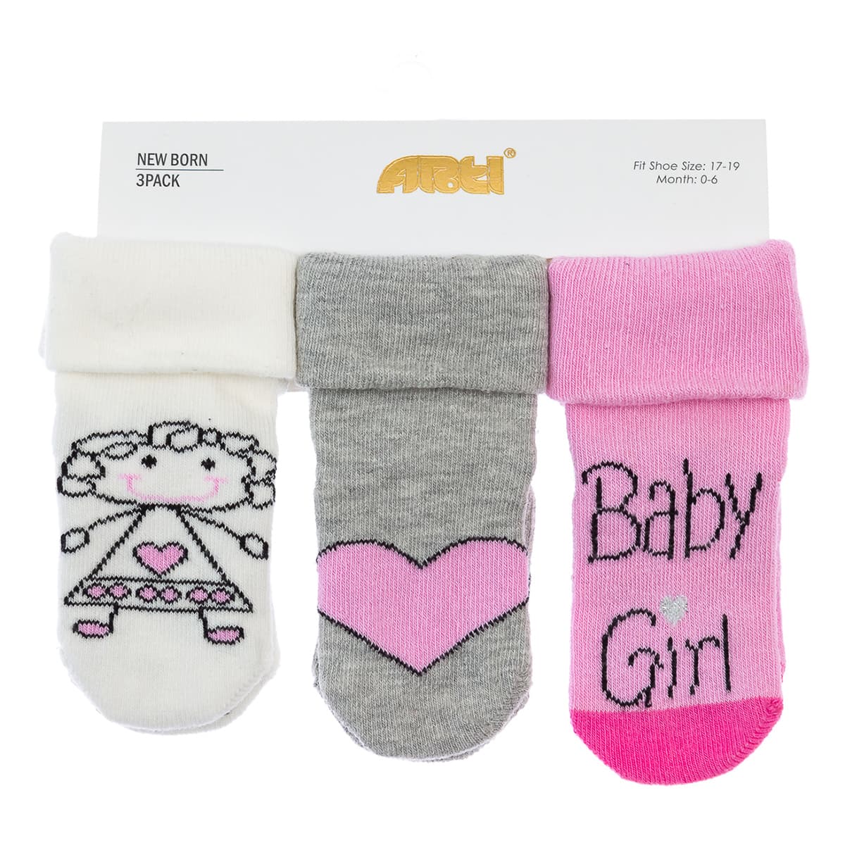 

Набор носков Arti Baby girl 3 шт, р. -23 ant018 ТМ: Arti, Разноцветный, ant018