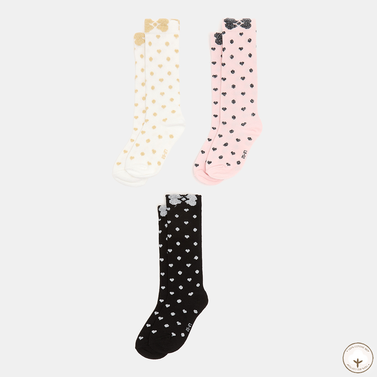 

Гольфы BluKids Bio Cotton Piccoli Cuori 3 пары, р. -36 5861420 ТМ: BluKids, Разноцветный, 5861420