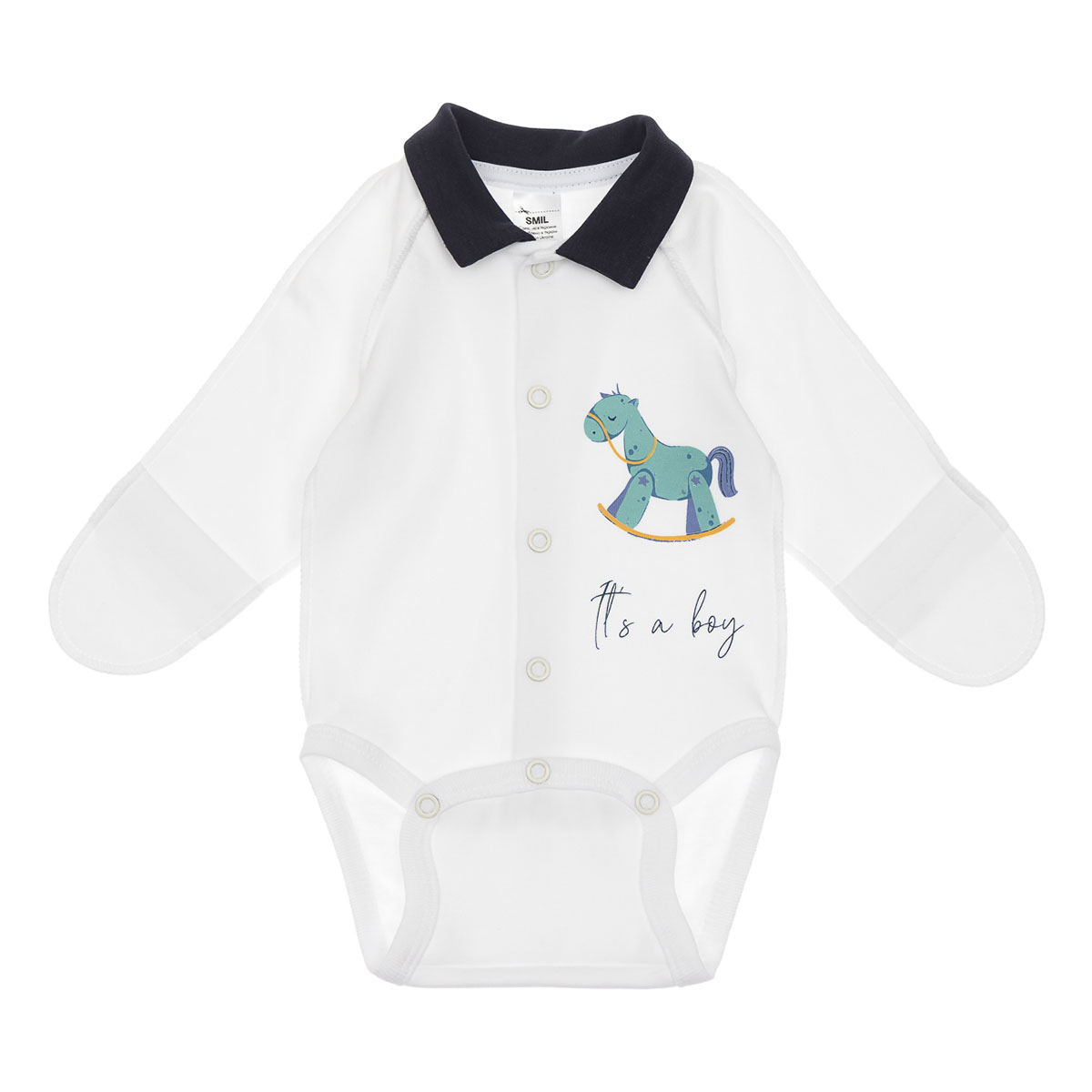 

Боди Smil Pony white, р.  102712 ТМ: SMIL, Белый, 102712
