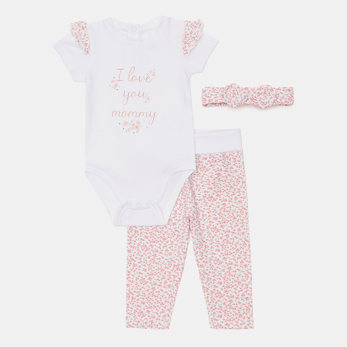 

Комплект BluKids Боди Брюки Повязка Flower Power, р.  5881832 ТМ: BluKids, Белый с розовым, 5881832