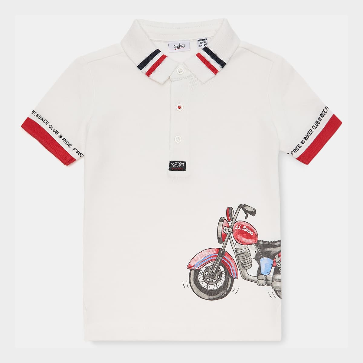

Футболка-поло BluKids Biker, р.  5887840 ТМ: BluKids, Белый, 5887840