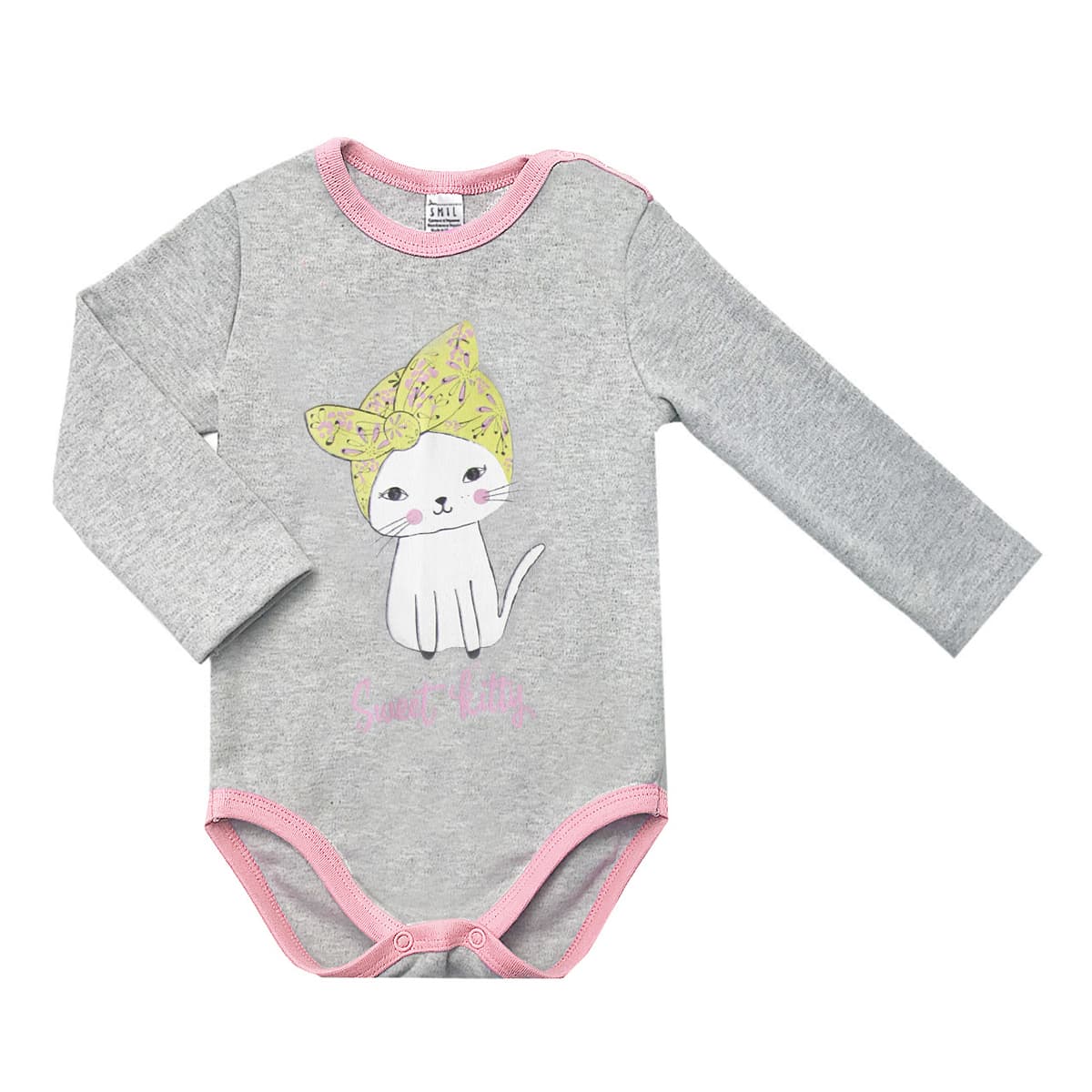 

Боди Smil Sweet Kitty, р.  102719 ТМ: SMIL, Серый, 102719