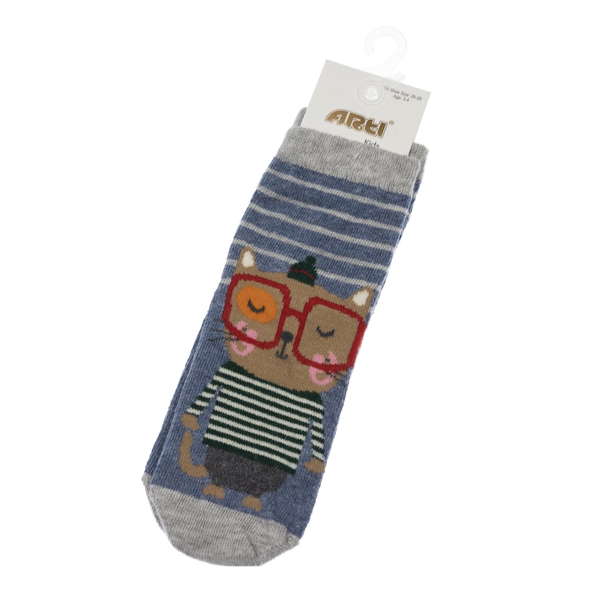 

Носки Arti Cat With Glasses Blue/Grey, р. -28 200077 ТМ: Arti, Серый, 200077
