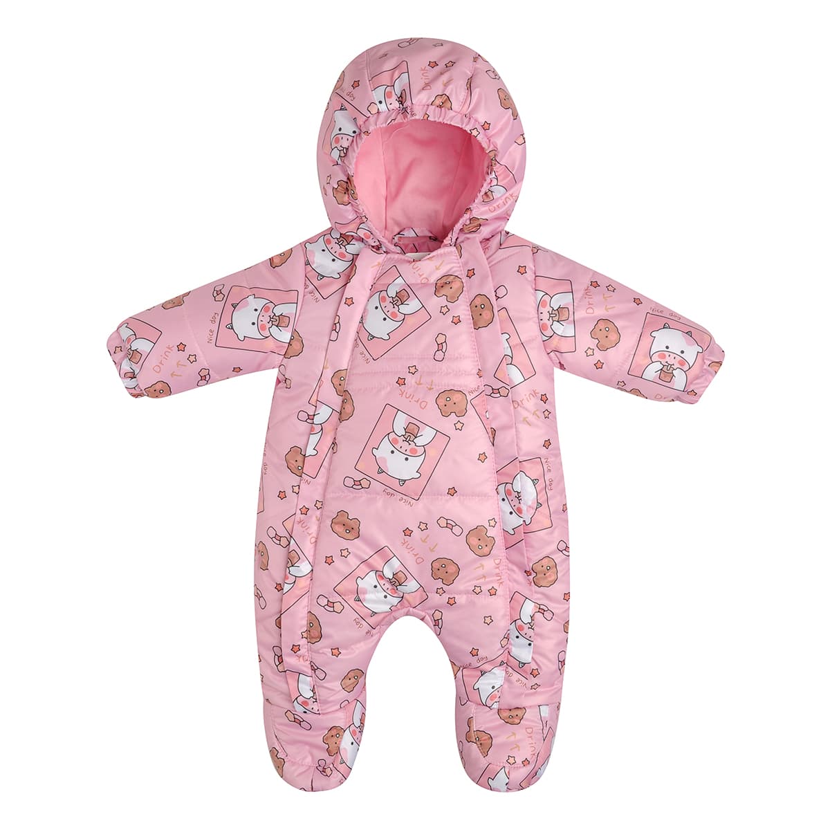 

Комбинезон Garden baby Cow, р.  101033-36/32 ТМ: Garden baby, Розовый, 101033-36/32