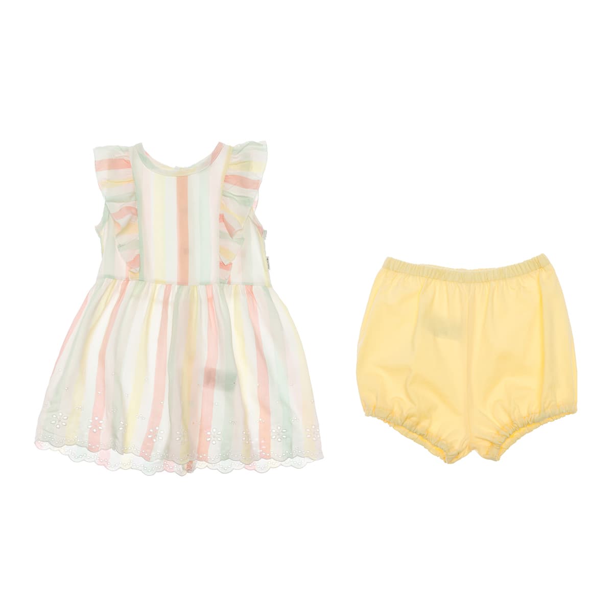 

Комплект Bebetto Платье Трусы Baby in Stripes, р.  K3317 ТМ: Bebetto, Желтый, K3317