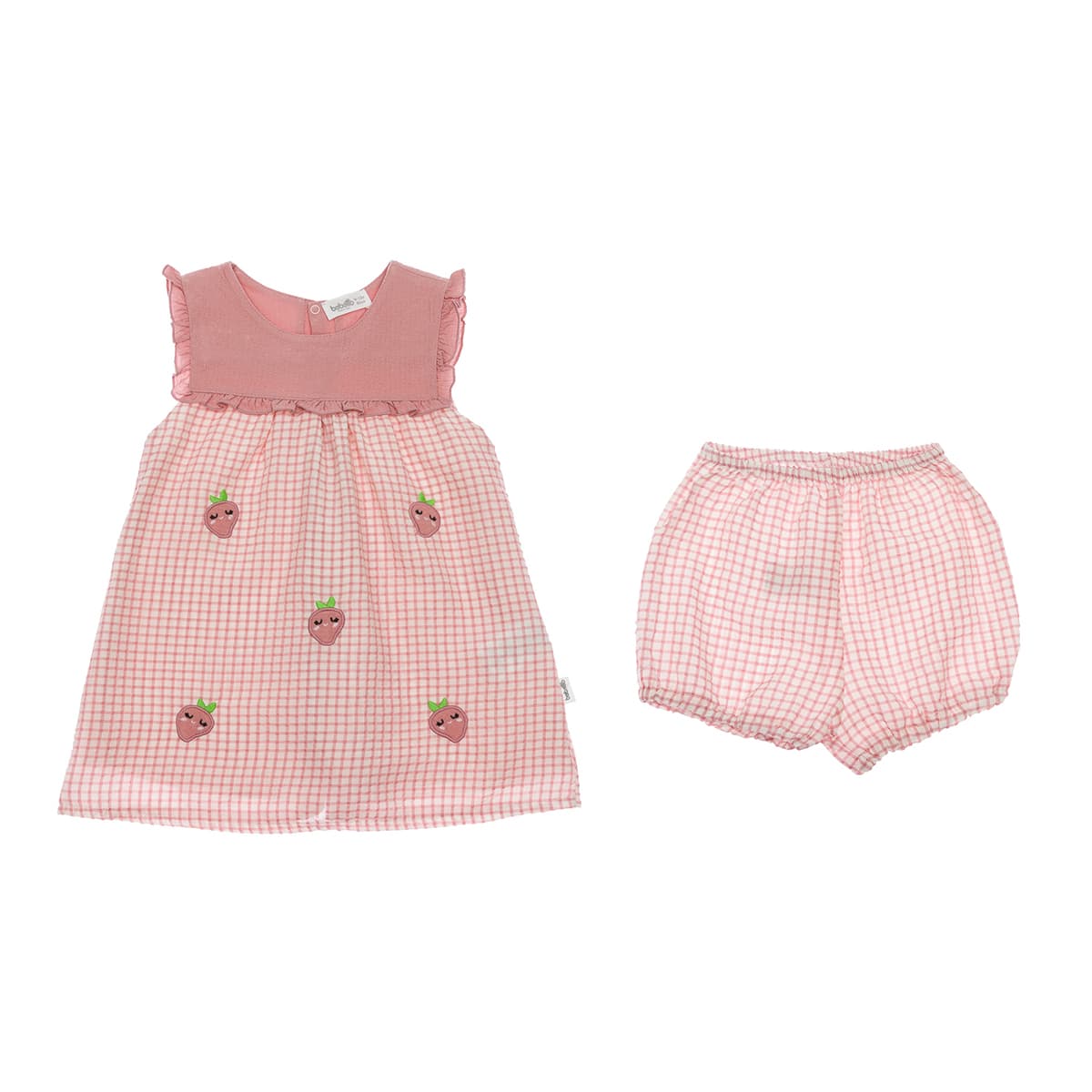 

Комплект Bebetto Платье Трусы Baby Strawberry, р.  K3334 ТМ: Bebetto, Розовый, K3334