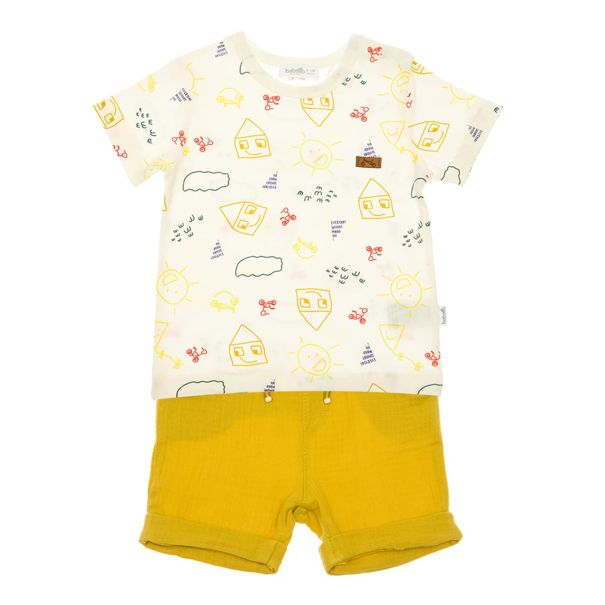 

Комплект Bebetto Футболка Шорты Mood Yellow, р.  K3438 ТМ: Bebetto, Желтый, K3438