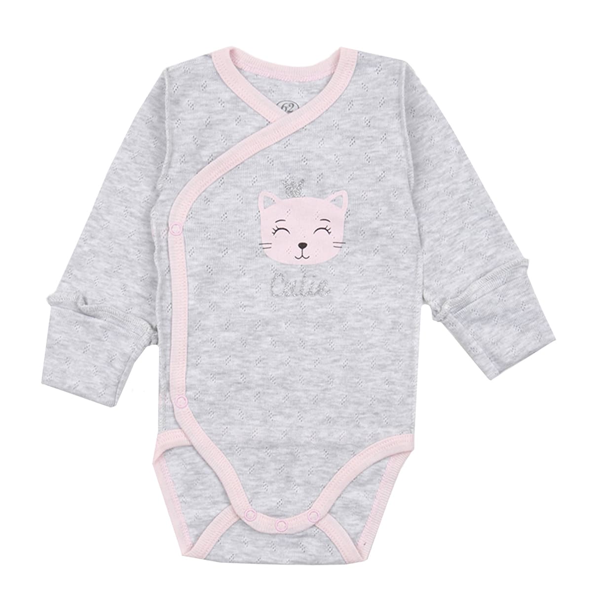 

Боди Фламинго Cutie, р.  146-020 ТМ: ФЛАМИНГО, Серый с розовым, 146-020