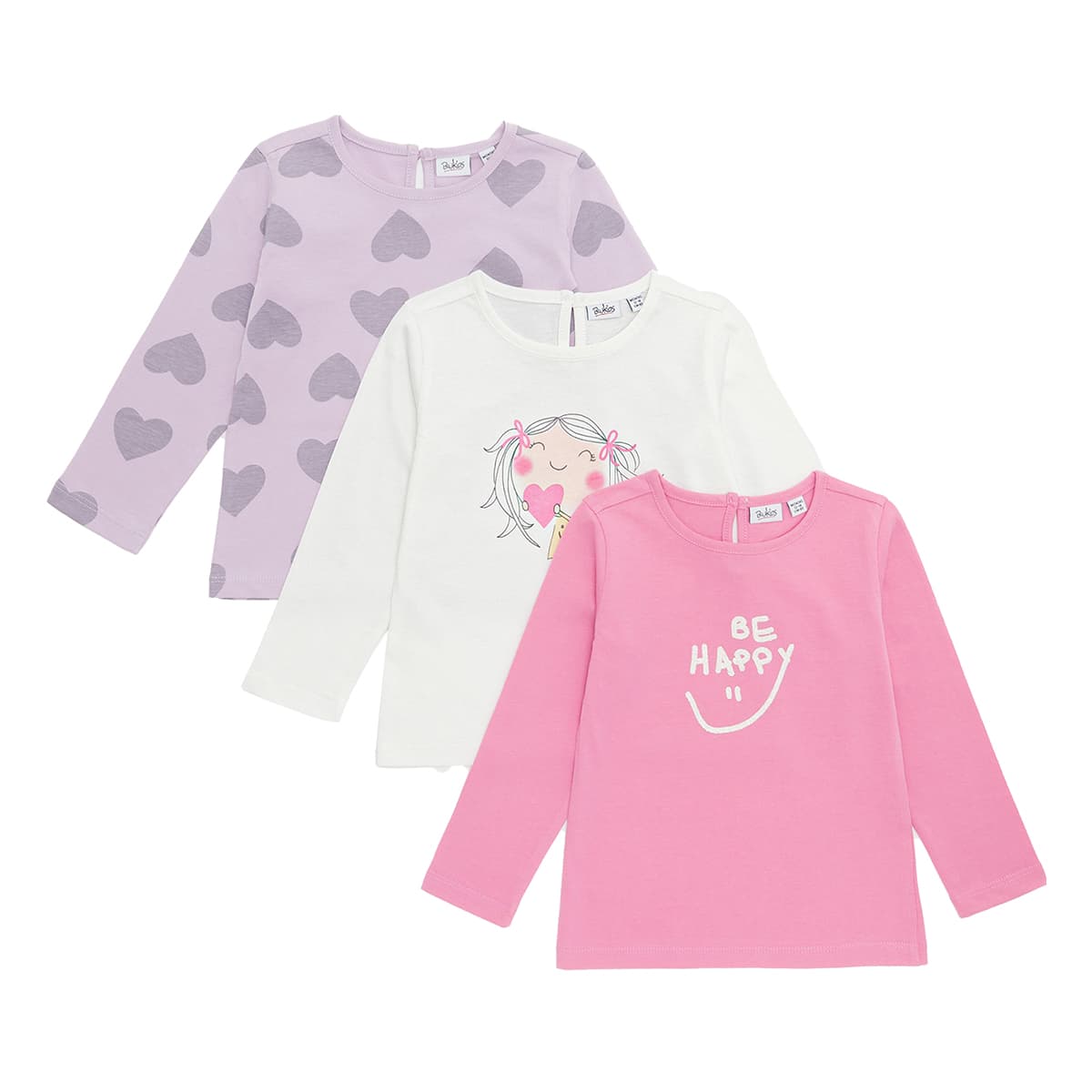 

Набор джемперов BluKids Be Happy 3 шт., р.  5943494 ТМ: BluKids, Белый с розовым, 5943494