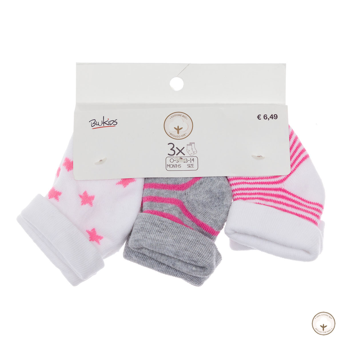 

Набор носков BluKids Bio Cotton Sweet Rainbow 3 шт, р.  5950682 ТМ: BluKids, Разноцветный, 5950682