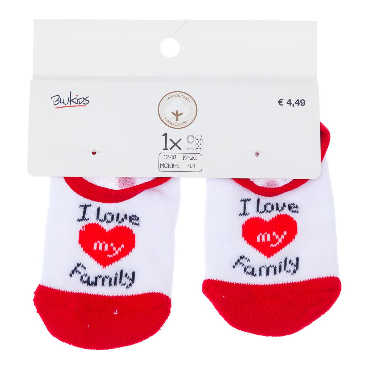 

Носки BluKids I Love My Family, р.  5938986 ТМ: BluKids, Белый, 5938986
