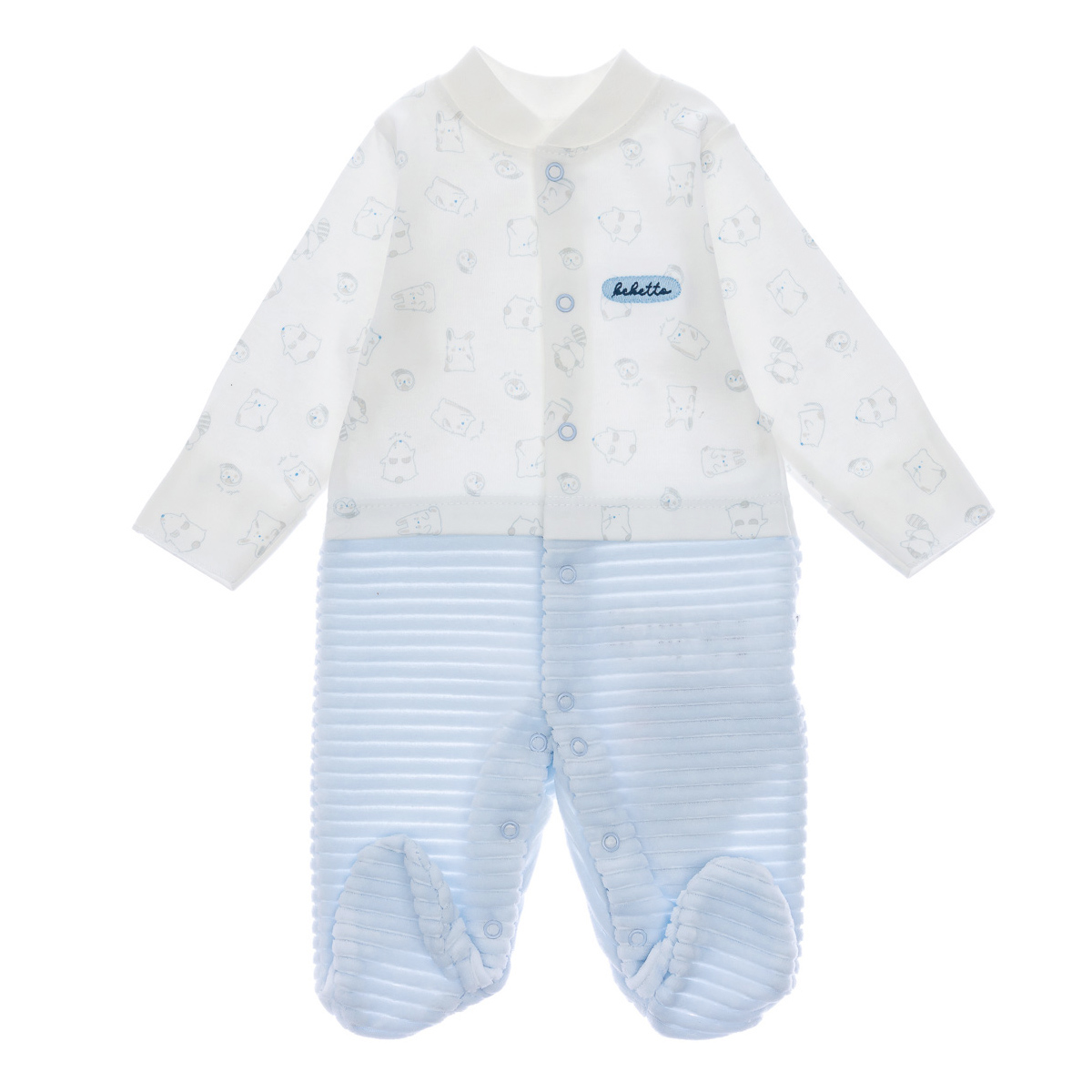 

Человечек Bebetto Blue and Tender, р.  T2905 ТМ: Bebetto, Белый с голубым, T2905