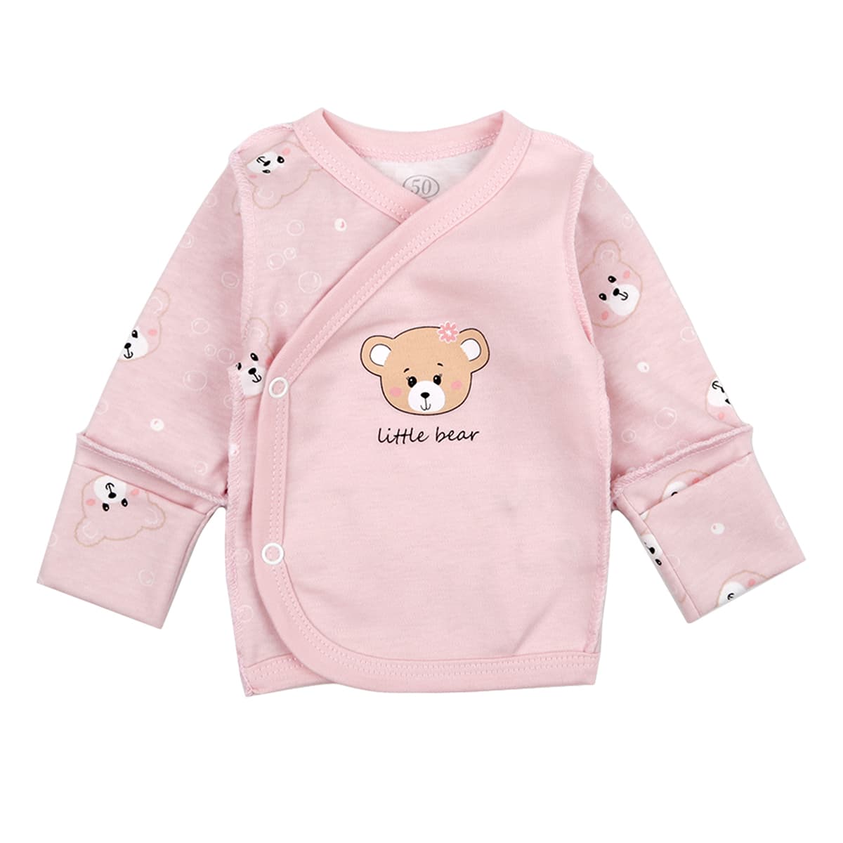 

Распашонка Фламинго Little bear, р.  692-037 ТМ: ФЛАМИНГО, Розовый, 692-037
