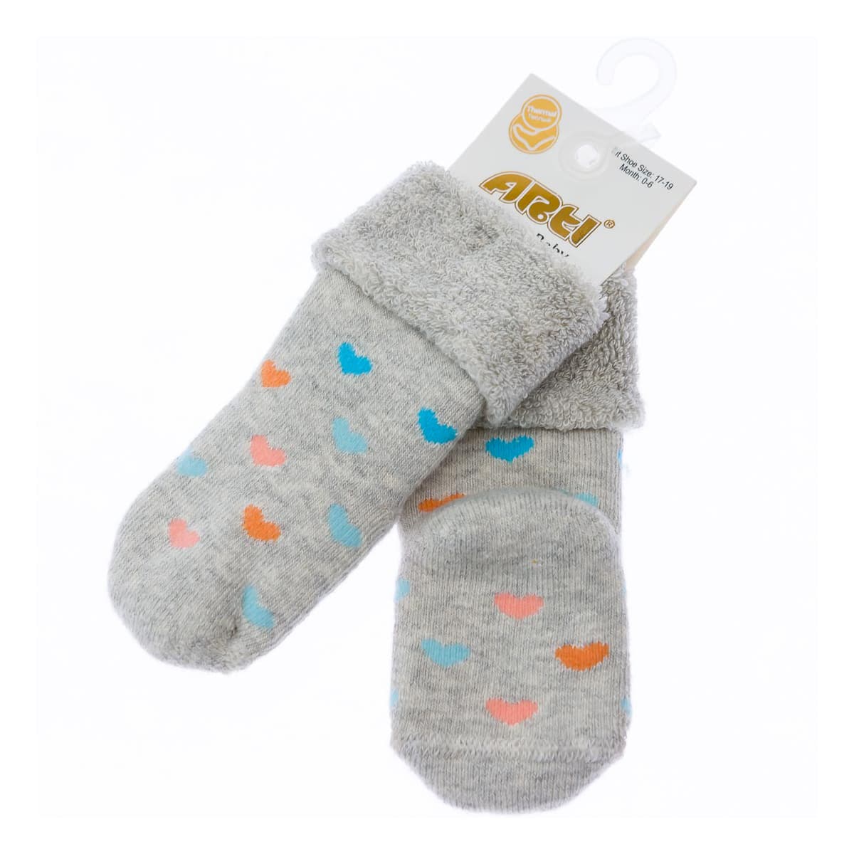

Носки Arti Color Hearts, р. -19 450112 ТМ: Arti, Серый, 450112