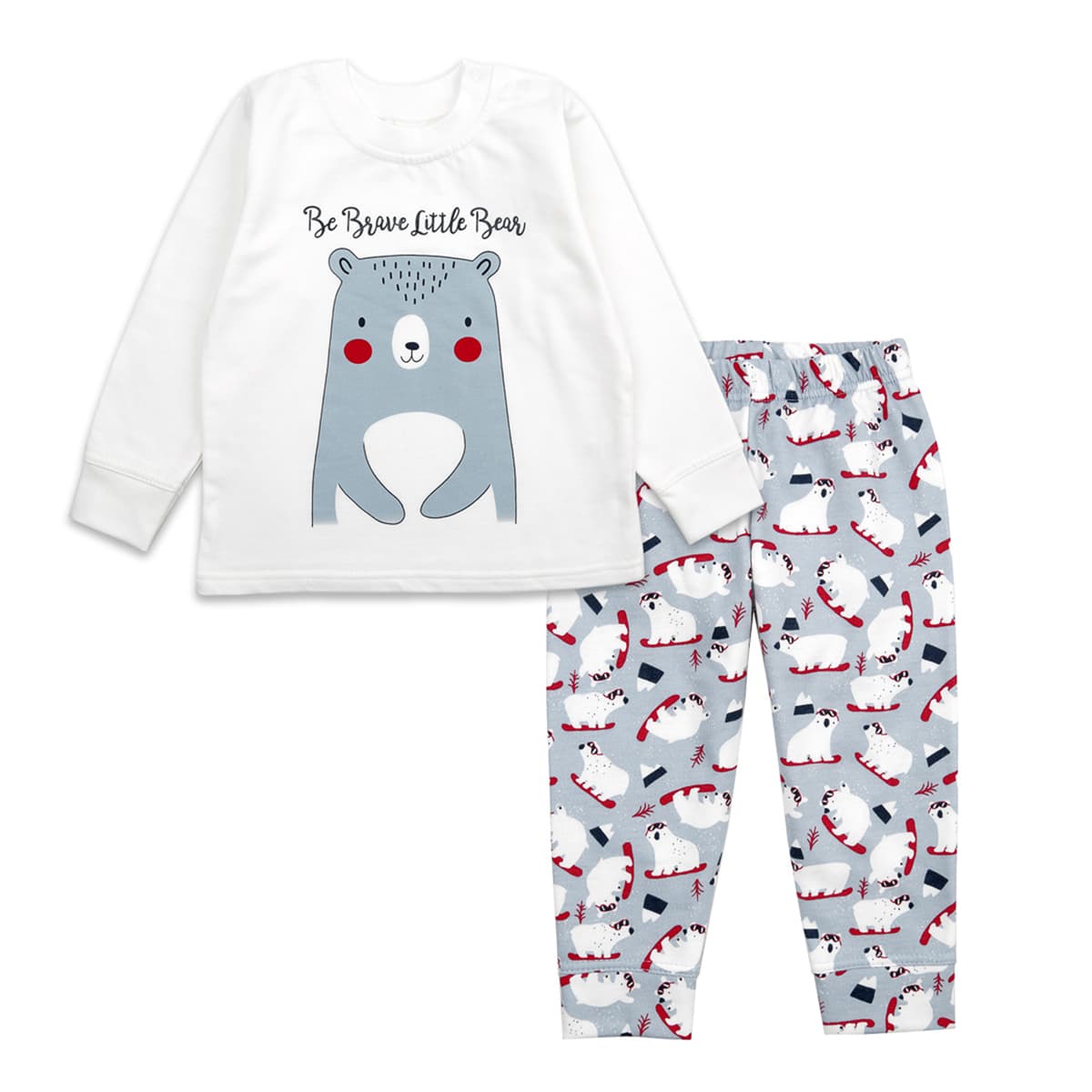 

Пижама Фламинго Brave Little Bear, р.  109-033 ТМ: ФЛАМИНГО, Молочный, 109-033