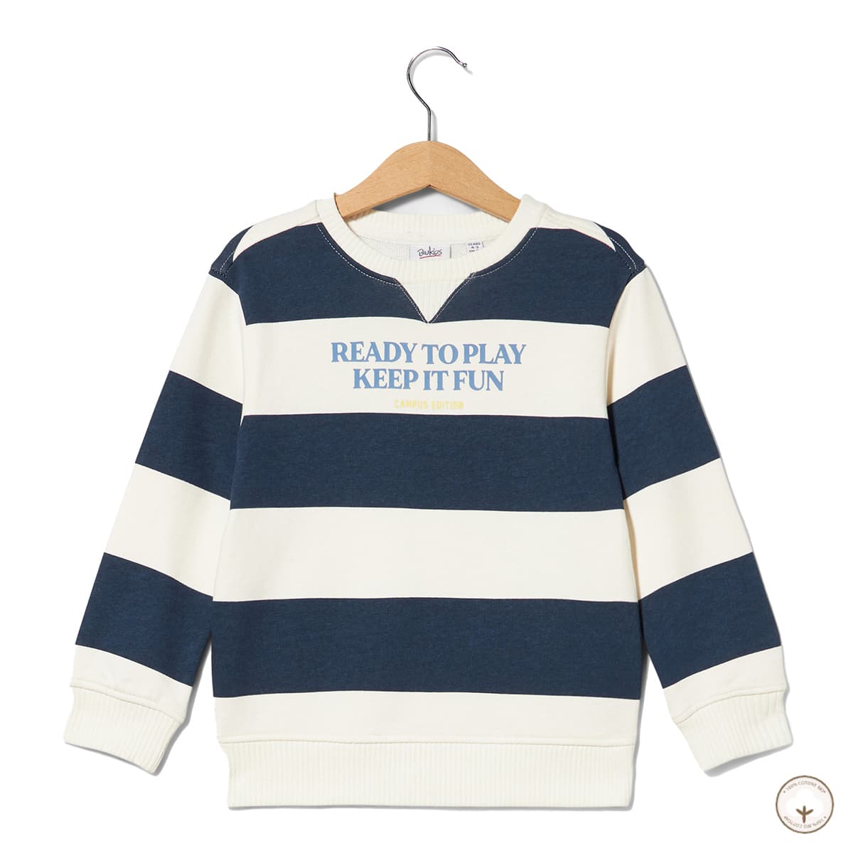 

Джемпер BluKids Bio Cotton Keep it fun, р.  5988757 ТМ: BluKids, Белый с синим, 5988757