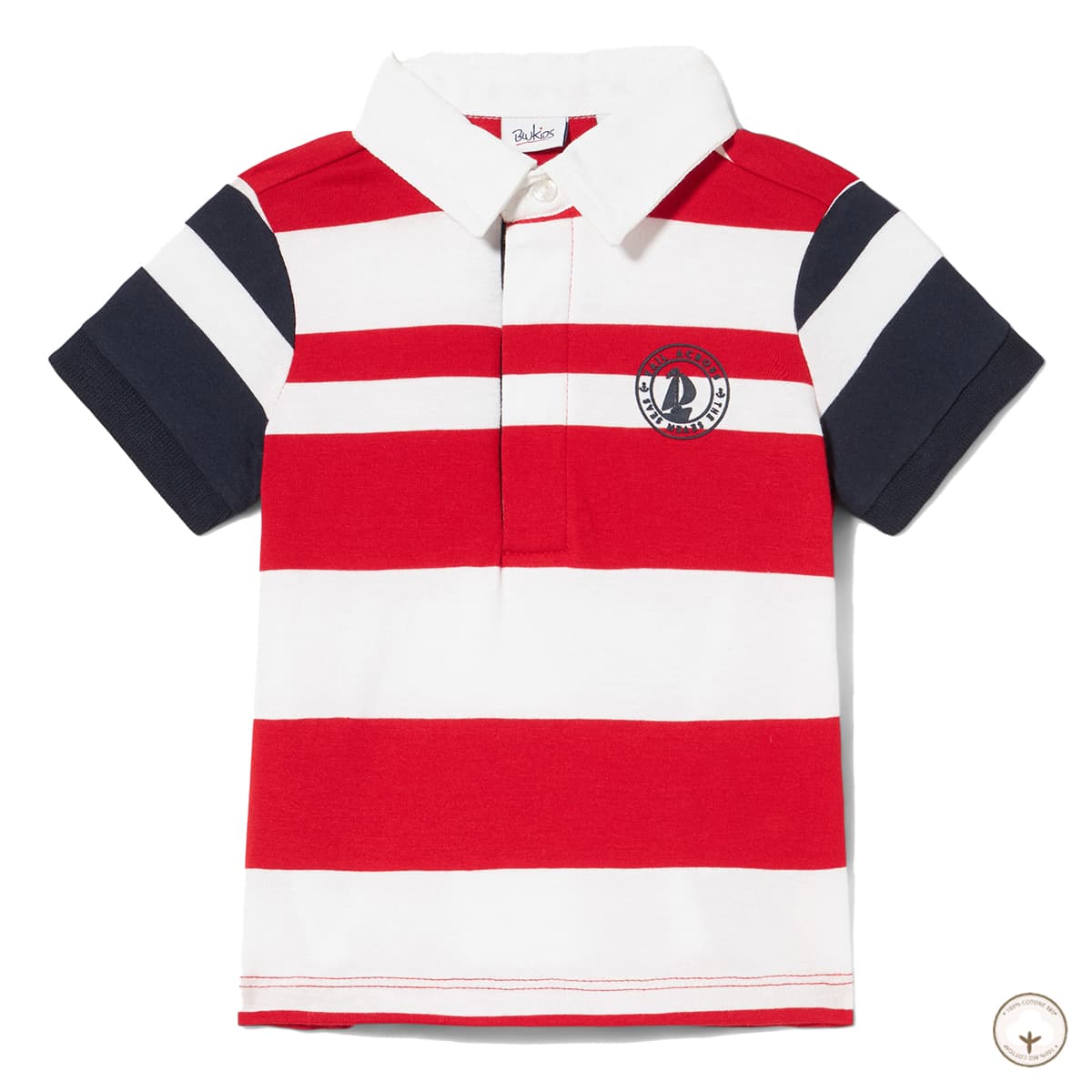 

Футболка-поло BluKids Bio Cotton Ragazzo, р.  5992104 ТМ: BluKids, Белый с красным, 5992104