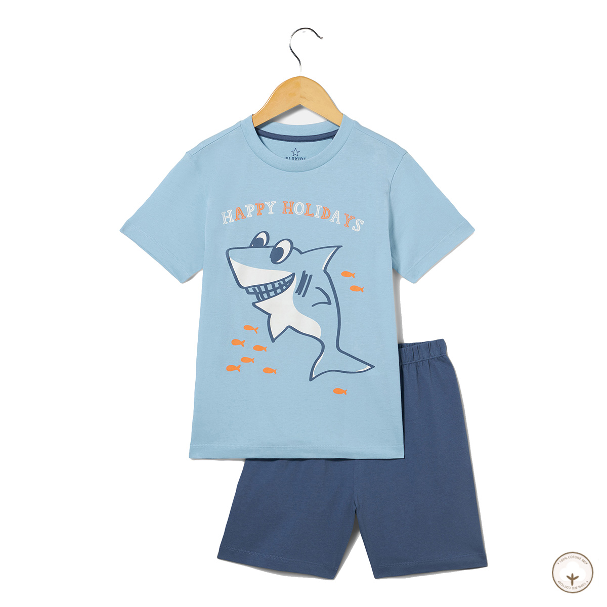 

Пижама BluKids Bio Cotton Happy Holidays, р.  6008530 ТМ: BluKids, Голубой, 6008530