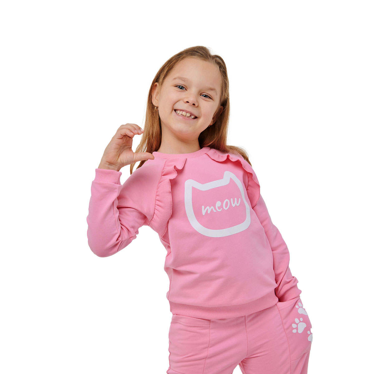 

Свитшот Smil Meow pink, р.  116598 ТМ: SMIL, Розовый, 116598