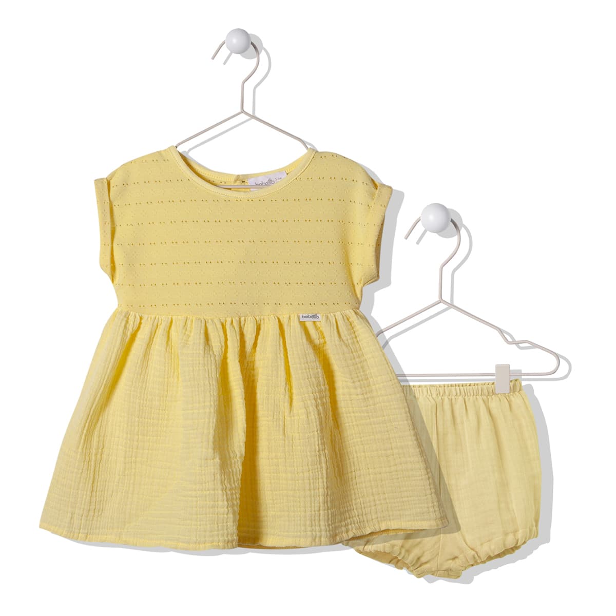 

Комплект Bebetto Платье Шорты Summer morning, р.  K3738 ТМ: Bebetto, Желтый, K3738