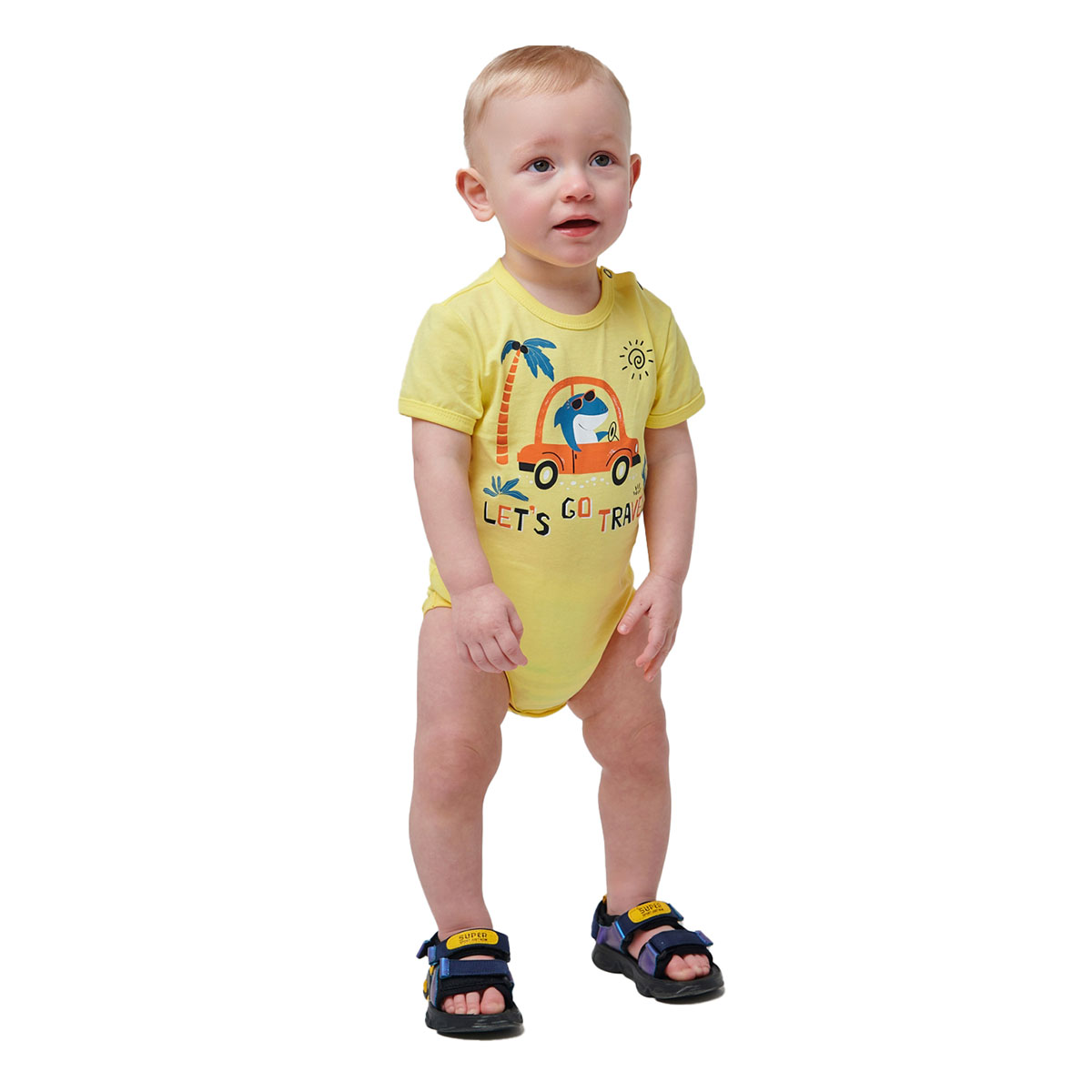 

Боди Smil Let's go Travel, р.  121070 ТМ: SMIL, Желтый, 121070