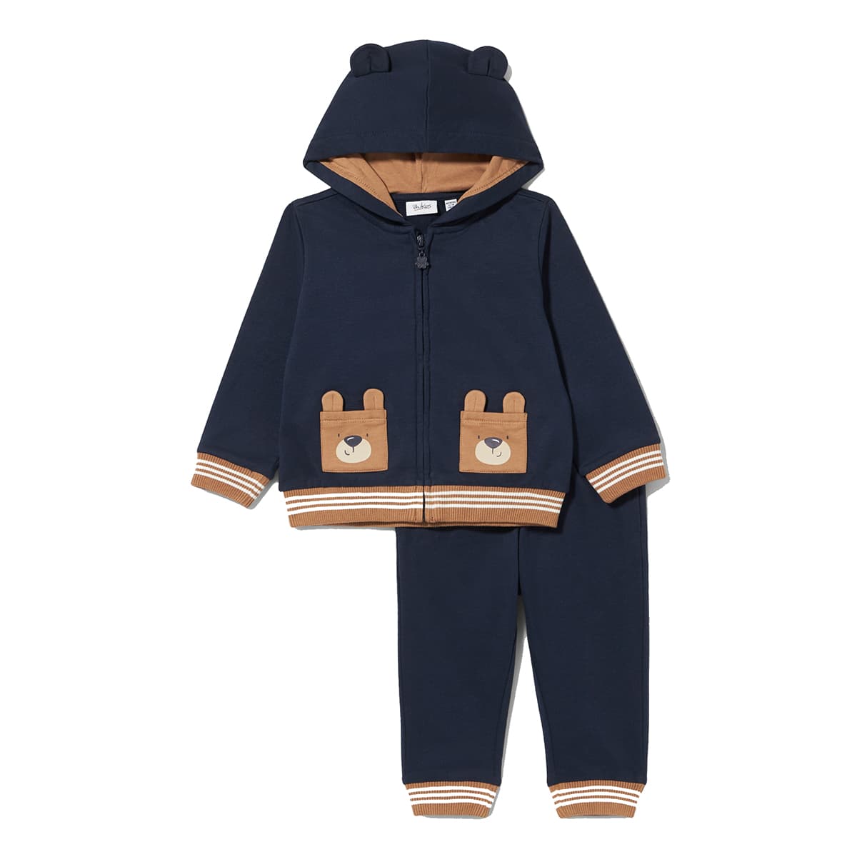 

Комплект утепленный BluKids Кофта Штаны Bear in the zoo, р.  6057396 ТМ: BluKids, Синий, 6057396
