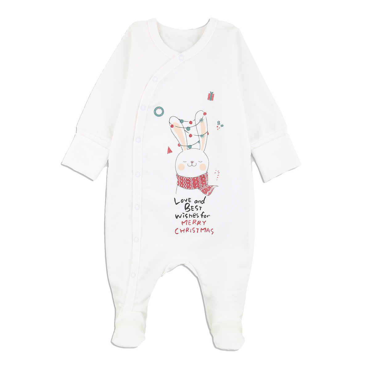 

Человечек утепленный Flamingo Christmas gift milk, р.  108-096 ТМ: ФЛАМИНГО, Молочный, 108-096