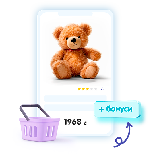 card of the plush toy