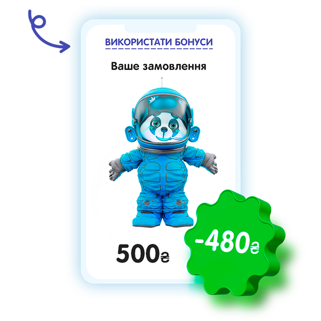 card of the plush toy