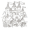 Картина за контурами Riviera Blanca Казковий замок 25х25 см