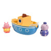 Набір іграшок для ванної Tomy Свинка Пеппа, дідусь Свин та корабель