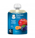Фруктово-овочеве пюре Gerber Яблуко, слива, морква 90 г