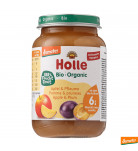 Органічне пюре Holle Яблуко Слива 190 г