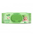 Вологі серветки Smile Baby Екстракт ромашки і алое 72 шт