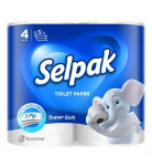 Папір туалетний Selpak Super Soft 4 шт