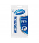Вологі серветки Smile Antibacterial 15 шт