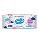 Вологі серветки Smile Baby з рисовим молочком 60 шт