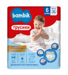 Підгузки-трусики Bambik 6 (15+ кг) 30 шт