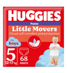 Підгузки-трусики Huggies Pants Box Little Movers Boys 5 (12-17 кг), 68 шт