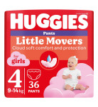 Підгузки-трусики Huggies Pants Little Movers Girls 4 (9-14 кг) 36 шт