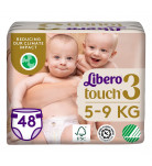 Підгузники дитячі Libero Touch 3 (5-9 кг), 48 шт