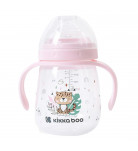 Поїльник з силіконовим носиком KikkaBoo Savanna Pink 240 мл