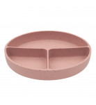 Тарілка трисекційна Kikkaboo Platinum Silicone Blush Pink 600 мл